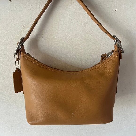 Coach Tan Leather Shoulder Bag - Picture 3 of 6